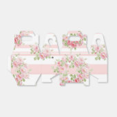 Gable Favor Box roze strepen en rozen Bedankdoosjes (Uitgevouwen)
