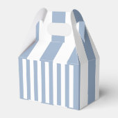 Gable Favor Box Streep Blauw en Wit Bedankdoosjes (Achterkant)