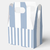 Gable Favor Box Streep Blauw en Wit Bedankdoosjes (Geopend)