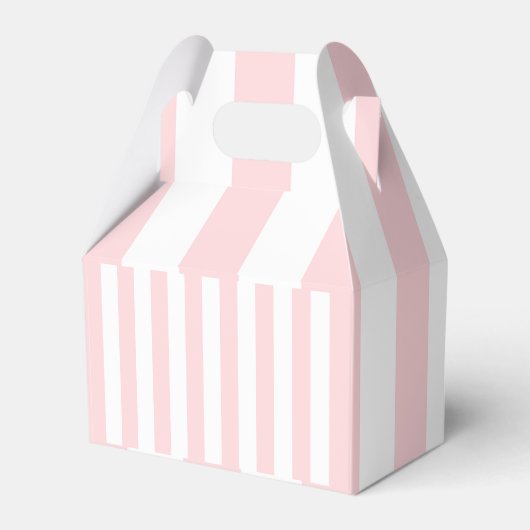 Gable Favor Box Streep Roze en Wit Bedankdoosjes (Achterkant)