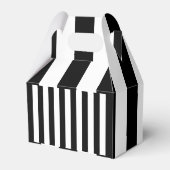 Gable Favor Box Streep Zwart-wit Bedankdoosjes (Achterkant)