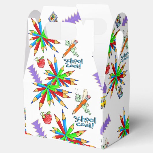Gable Favor Box Terug naar school is Cool Bedankdoosjes (Geopend)