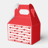 Gable Favor Box Valentijnsdag Liefde NanaRode Hart Bedankdoosjes (Achterkant)