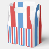Gable Favoriet Box Stripe Rood Blauw En Wit Bedankdoosjes (Geopend)