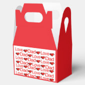 Gable Favoriet Box Valentijnsdag Love Dad Red Hear Bedankdoosjes (Geopend)