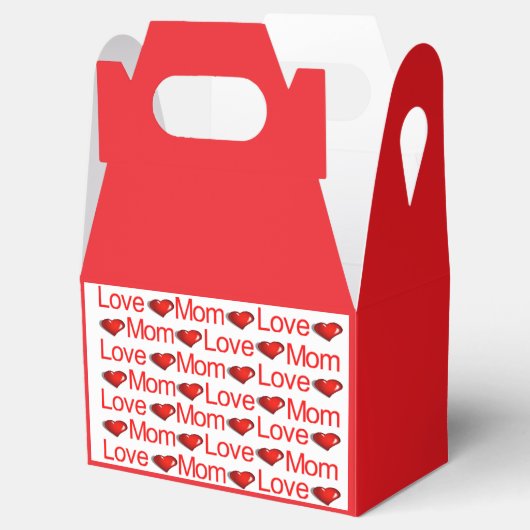 Gable Favoriet Box Valentijnsdag Love Mom Rood Har Bedankdoosjes (Geopend)