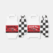 Gable Red Sports Race Car Theren Birthday Bedankdoosjes (Uitgevouwen)