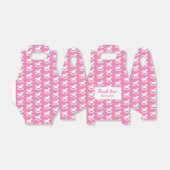 Gable stijl roze schommelpaard baby shower bedankdoosjes (Uitgevouwen)