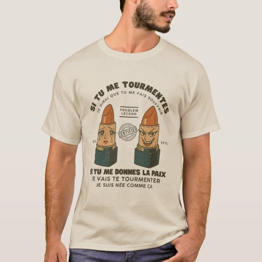 Gabon: als je me kwelt t-shirt (Voorkant)