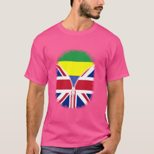 Gabon Britse Vlag - Gabonees Groot-Brittannië VK R T-shirt