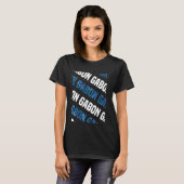 Gabon Camo Pattern Blue Camouflage T-shirt (Voorkant volledig)