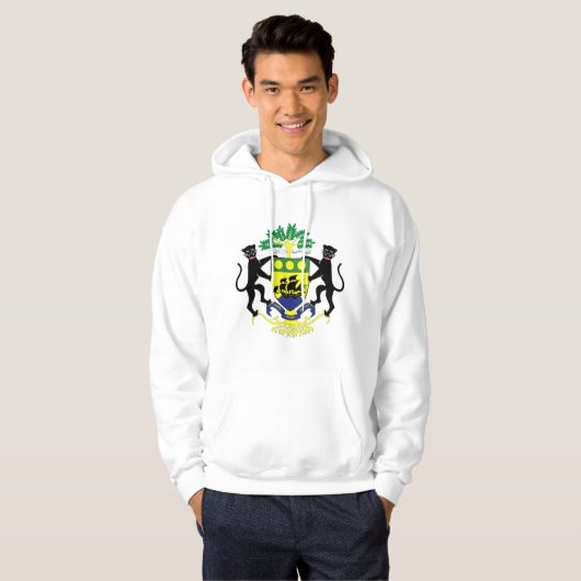 Gabon Coat of arms GA Hoodie (Voorkant volledig)