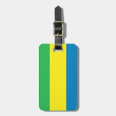 Gabon Flag Bagagelabel (Voorkant verticaal)