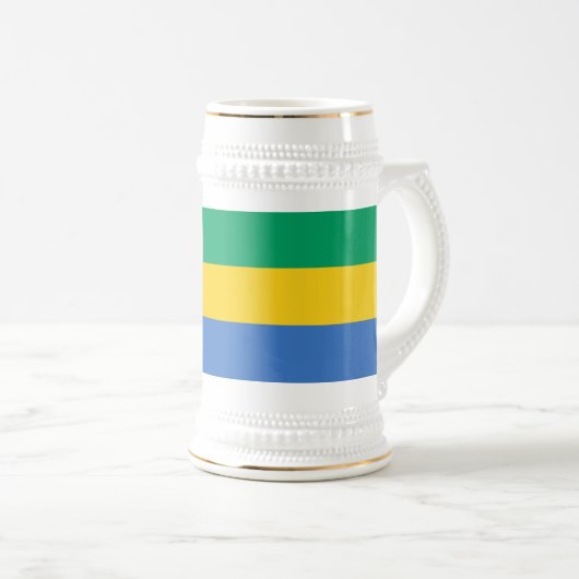 Gabon Flag Bierpul (Voorkant rechts)