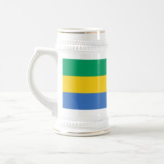Gabon Flag Bierpul (Links)