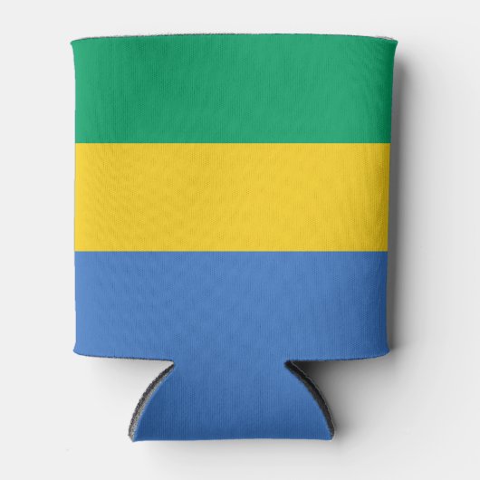 Gabon Flag Blikjeskoeler (Voorkant)
