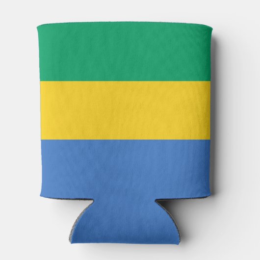 Gabon Flag Blikjeskoeler (Achterkant)