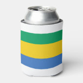 Gabon Flag Blikjeskoeler (Blikje Voorkant)