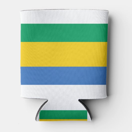 Gabon Flag Blikjeskoeler (Voorkant)