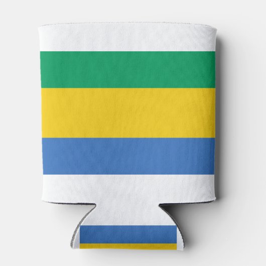 Gabon Flag Blikjeskoeler (Achterkant)