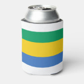 Gabon Flag Blikjeskoeler (Blikje Achterkant)