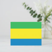 Gabon Flag Briefkaart (Staand voorkant)