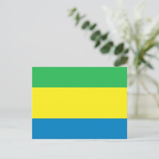 Gabon Flag Briefkaart (Staand voorkant)