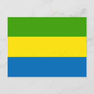 Gabon Flag Briefkaart