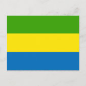 Gabon Flag Briefkaart (Voorkant)