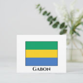 Gabon Flag Briefkaart (Staand voorkant)