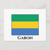 Gabon Flag Briefkaart (Voorkant)