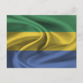 Gabon Flag Briefkaart (Voorkant)