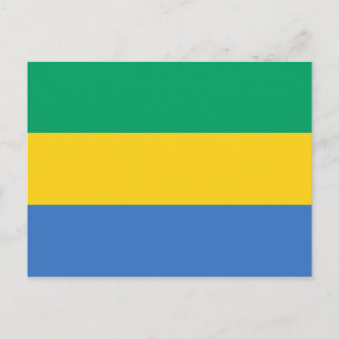 Gabon Flag Briefkaart