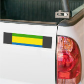 Gabon Flag Bumpersticker (Op Truck)