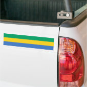 Gabon Flag Bumpersticker (Op Truck)