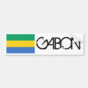 Gabon Flag Bumpersticker
