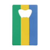 Gabon Flag Creditkaart Flessenopener (Voorkant)