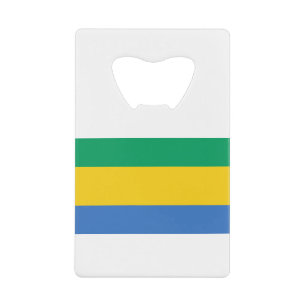 Gabon Flag Creditkaart Flessenopener