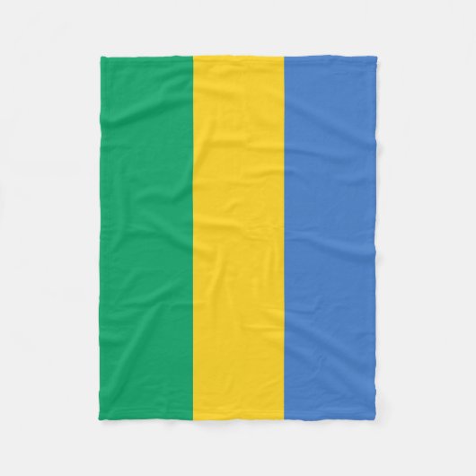 Gabon Flag Fleece Deken (Voorkant)