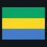 Gabon Flag Foto Afdruk<br><div class="desc">Patriottische vlag van Gabon.</div>