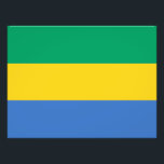 Gabon Flag Foto Afdruk<br><div class="desc">Patriottische vlag van Gabon.</div>