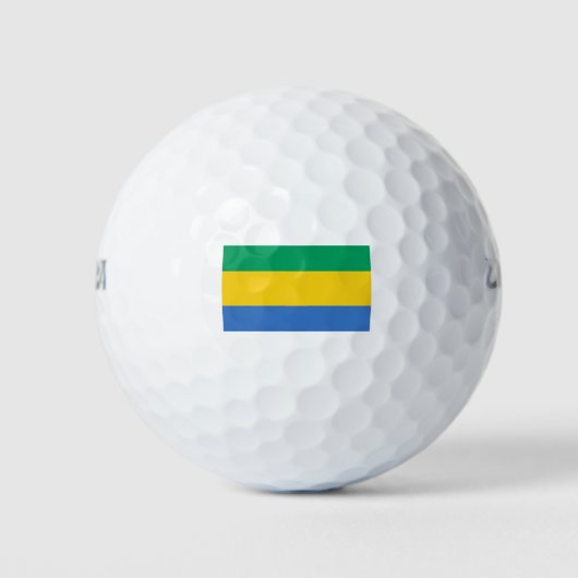 Gabon Flag Golfballen (Voorkant)