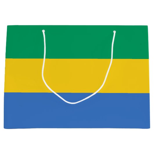 Gabon Flag Groot Cadeauzakje (Voorkant)