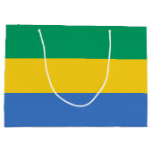 Gabon Flag Groot Cadeauzakje (Achterkant)