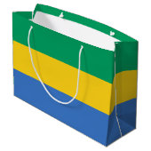 Gabon Flag Groot Cadeauzakje (Achterkant Gekanteld)