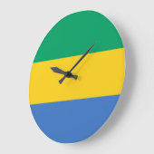 Gabon Flag Grote Klok (Hoek)