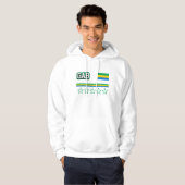 Gabon Flag Hoodie (Voorkant volledig)