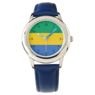 Gabon Flag Horloge