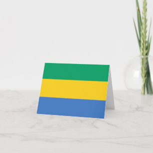 Gabon Flag Kaart