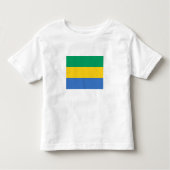 Gabon Flag Kinder Shirts (Voorkant)